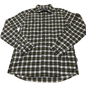 Patagonia Canyonite Flannel Shirt 41605 Plaid Hiking Outdoor Men's Sz Med